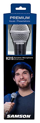 Thumbnail for (6) Samson R21S Dynamic Handheld Microphones+Mic Clips+Cables+3.5mm adapters