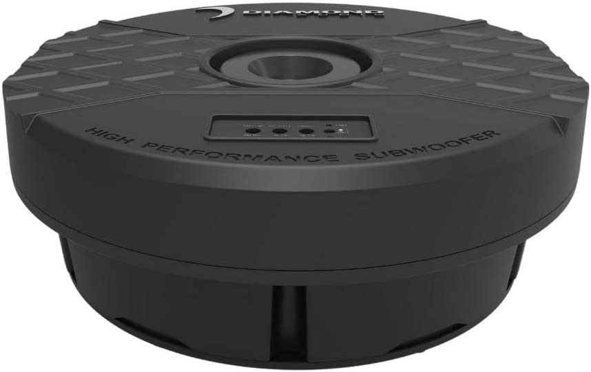 Amplified spare shop tire subwoofer