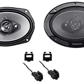 Kenwood KFC-6966S Rear Factory Speaker Replacement + METRA 72-6512 Fit 2001-06 Dodge Stratus