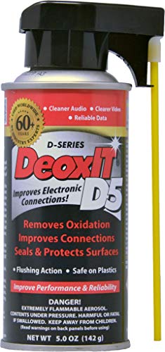 CAIG DeOxit Cleaning Solution Spray, 5% Spray 5oz (2-Pack)
