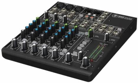 Mackie 802VLZ4, 8-channel Ultra Compact Mixer with High-Quality Onyx Preamps & 4 MR DJ 20 Feet XLR Cables Bundle
