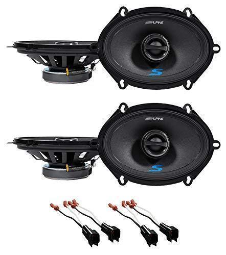 Front+Rear Alpine S 5x7" Speaker Replacement Kit For 2000-2009 Mercury Sable