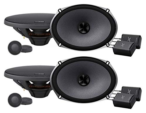 (2) Pairs ALPINE X-S69C 6x9" 360 Watt Type-X Component Car Speakers