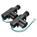 Power door lock actuator motor for car and truck, 12V universal heavy-duty design with wiring connectors.