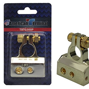 American Terminal TBTG-300P 4/8/10 Gauge AWG Positive Chrome Battery Terminal