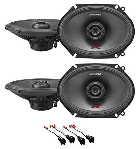 Alpine R-S68 6x8" Front+Rear Speaker Replacement Kit For 2005-06 Ford Mustang