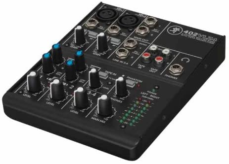 Mackie 402VLZ4 4-Channel Compact Mixer with Cables Bundle