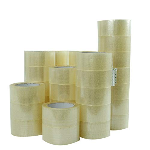 36 Rolls 2-inch Clear Sealing Tape - 2 X 110 Yards For Shipping Boxes, Packaging