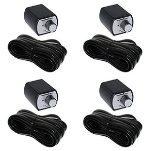 Rockford Fosgate PEQ-Remote Punch EQ Wired Remote Bass and Treble Knob EQ for 2007+ Punch Amps (4 Pack)