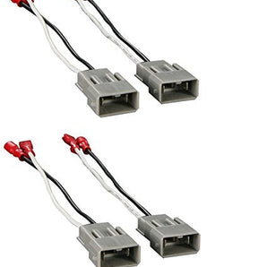 2 MK Audio MK-7800 Speaker Connector Harness Adapter Fit Select Honda 1982-UP