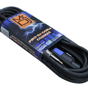 Mr. Dj CQSM12 12-Feet 1/4-Inch Male to Speakon Male Connector Professional Speaker Cable