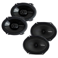 Thumbnail for Rockford Fosgate P1683 6x8 Inch 130 Watt 3 Way Speakers (2 Pack) R168X2 6x8 Inch 110 Watt Prime 2 Way Speakers (2 Pack)