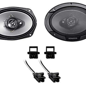 Kenwood KFC-6966S Rear Factory Speaker Replacement + METRA 72-4568 Fit 1997-2003 Chevrolet Chevy Malibu