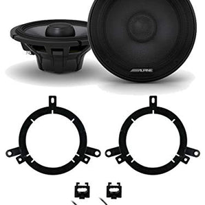 Alpine R2-S65 6.5" Front Factory Speaker Kit Fit 1999-2004 Chrysler 300M