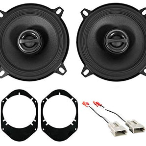 2 ALPINE S2-S50 170W 5.25" Coaxial Speaker + 72-5512 Wire Harness & 82-5600 Speaker Brackets Fits 97-98 Ford F-150 (3 item)