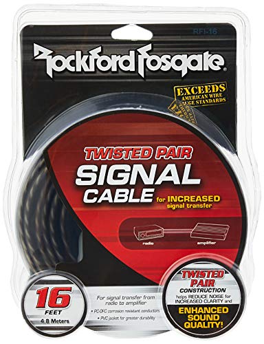 Rockford Fosgate Twisted Pair 6-Feet Signal Cable
