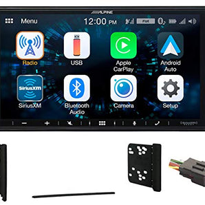 ALPINE iLX-W670 7" CarPlay + 70-1771 Harness + 95-5817 Kit Fit 1995-11 Ford/Lincoln/Mercury/Mazda