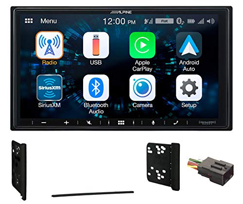 ALPINE iLX-W670 7" Bluetooth Receiver CarPlay Bundle with METRA 70-1771 CD WIRE HARNESS & METRA 95-5817 2-Din Dash Installation Kit compatible with 1995-11 Ford/Lincoln/Mercury/Mazda (3 item)