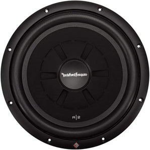 2 Rockford Fosgate Prime R2SD4-12 Shallow Subwoofer + 2 Single Sealed Boxes