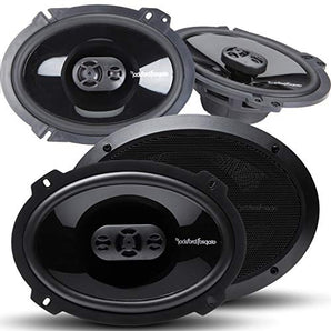 Rockford Fosgate Punch P1694 6" X 9" 300W 4-Way + P1683 6" X 8" 3-Way 260W Speakers