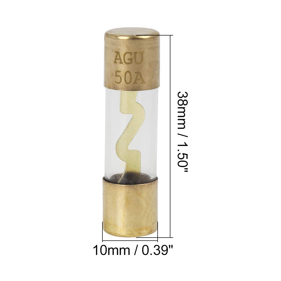 American Terminal 60 Amp Inline AGU Fuse Holder Fits 4 8 10 Gauge Wire