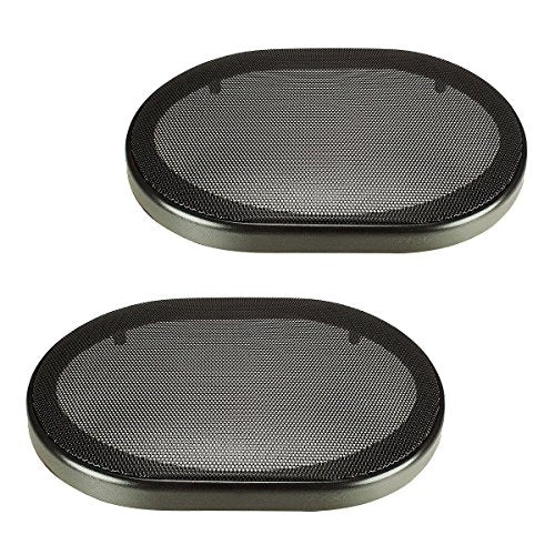 Pair 6 x 9 Inch Car Audio Speaker Metal Black Grill Cover Guard Protector Grille Universal