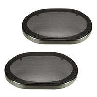 Thumbnail for Pair 6 x 9 Inch Car Audio Speaker Metal Black Grill Cover Guard Protector Grille Universal