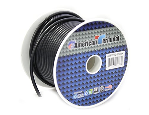 American Terminal ATPW12-100BK 12 Gauge Primary Wire