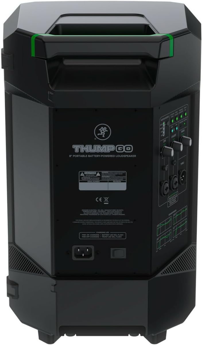Mackie Thump Go 8″ Battery-Powered Loudspeaker, Gator GPA-Tote8, XLR Cable Bundle