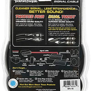 Rockford Fosgate Twisted Pair 6-Feet Signal Cable
