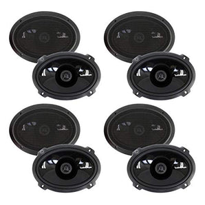 4 Pairs Rockford Fosgate P1692 6x9" 150 Watt 2 Way Car Coaxial Speakers