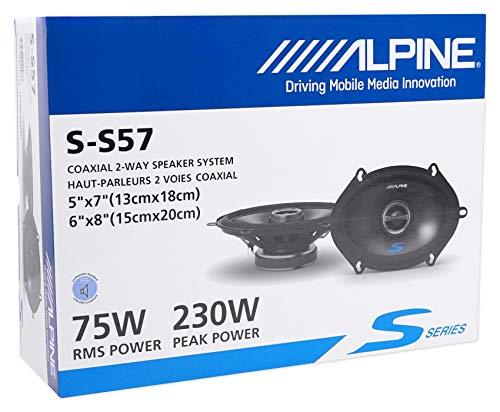 Alpine S 5x7 Front + Rear Speaker Replacement For 2001-05 Ford Explorer Sport Trac