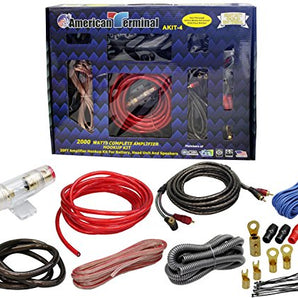 American Terminal AKIT-4 4 Gauge Amplifier Hookup Kit