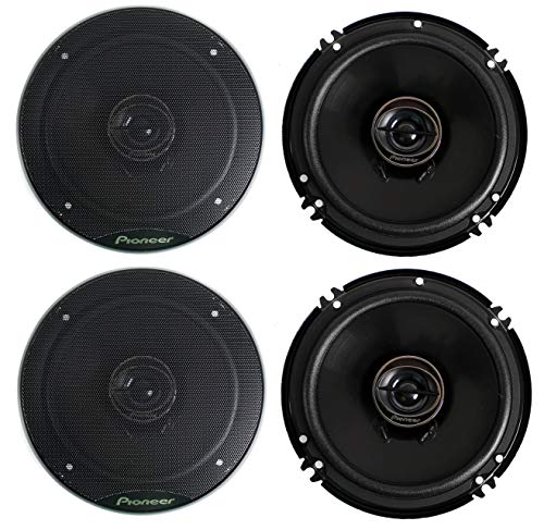 Pioneer TS-F1634R 2-Way 6-1/2" 400 Watt Car Audio Coaxial Speaker (2 Pairs) 6.5"