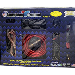 American Terminal AKIT-4 4 Gauge Amplifier Hookup Kit