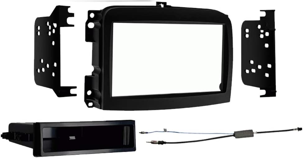 Metra Compatible with Fiat 500L 2014 2015 2016 2017 2018 Single DIN Stereo Harness Radio Install Dash Kit Package