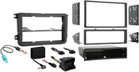 Thumbnail for Compatible with Volkswagen Rabbit 2006 - 2009 Single or Double DIN Stereo Radio Install Dash Kit