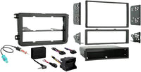 Thumbnail for Compatible with Volkswagen CC 2009 - 2014 Single or Double DIN Stereo Radio Install Dash Kit
