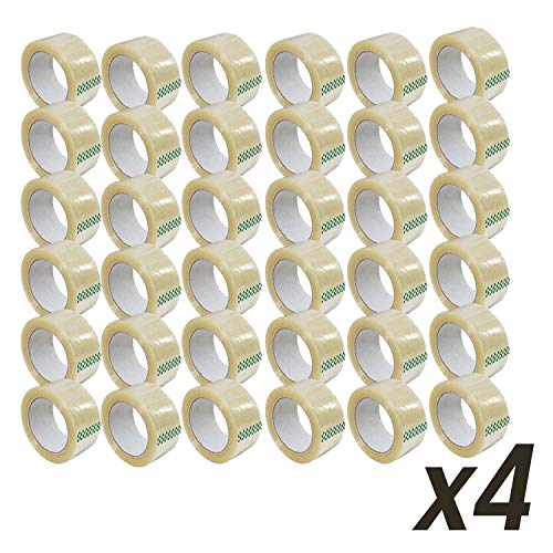 XP AUDIO 144 Rolls of Premium 2" X 330' Brown Jumbo 3-Inches Strong Heavy Duty Sealing Adhesive Shipping Packing Tape 110 Yards for Moving Packaging Shipping Office and Storage