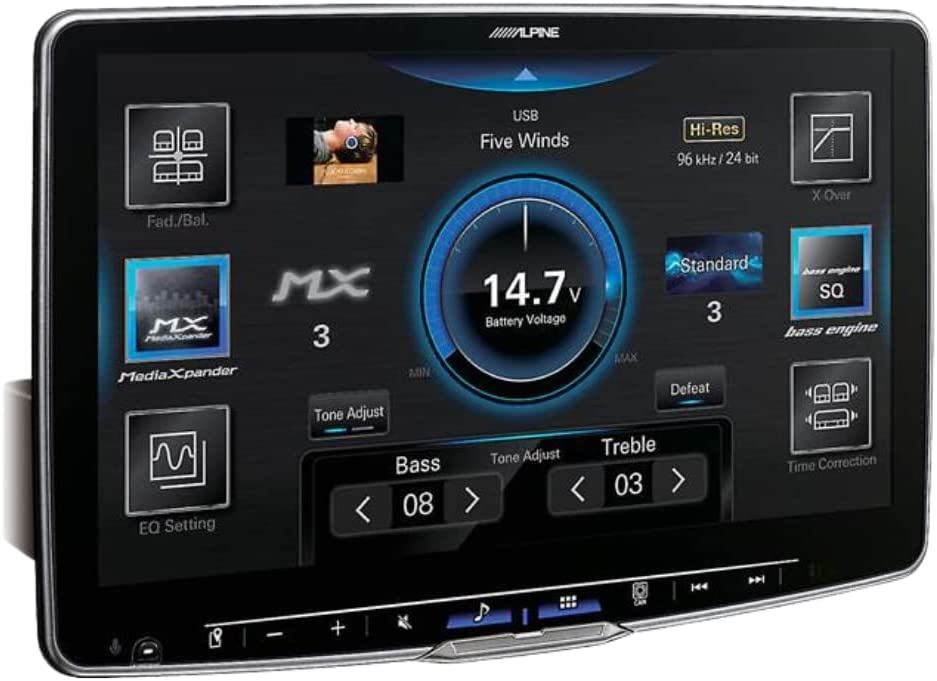 Alpine Halo11 ILX-F511 11" Digital Multimedia Receiver (Does Not Play Discs) with Back-Up Bullet Camera and SiriusXM Tuner