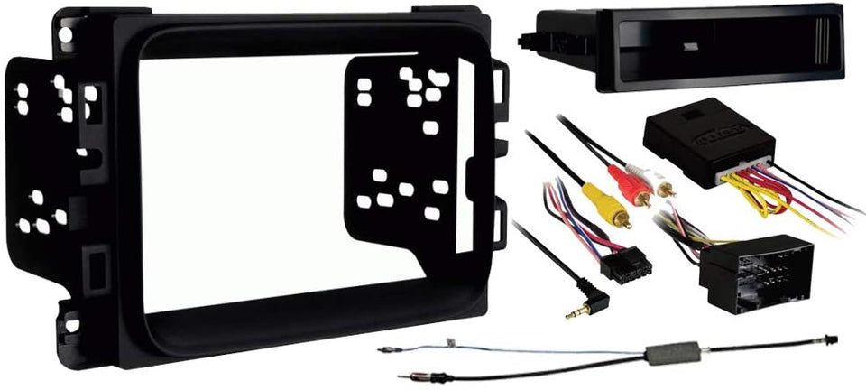 2DIN Radio Dash Kit with Wiring Harness Car Stereo Navigation