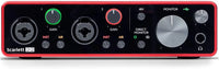 Thumbnail for Focusrite Scarlett 2i2 USB Audio Interface, Mackie CR3-X MR DJ Double 1/4