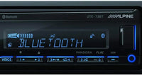 Thumbnail for 1-Din Alpine Digital Media Bluetooth Stereo Receiver + Metra 99-8211 Dash Kit For 2000-2004 Toyota Avalon