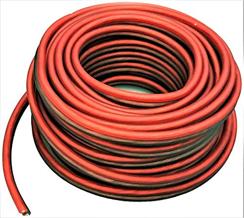 Absolute Red 25 Ft 12 Gauge AWG Car Home Audio Marine Speaker Wire Cable Spool