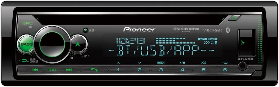 Pioneer DEH-S6220BS 1-DIN In-Dash CD/DM and Bluetooth Receiver - SiriusXM Ready