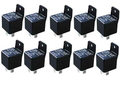 Absolute USA RLS125-10 SPDT 30/40A 12 VCD Automotive Relay - 10 Pack
