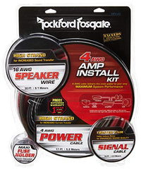 Thumbnail for Rockford RFK4X 4 AWG Complete Amplifier Install Kit
