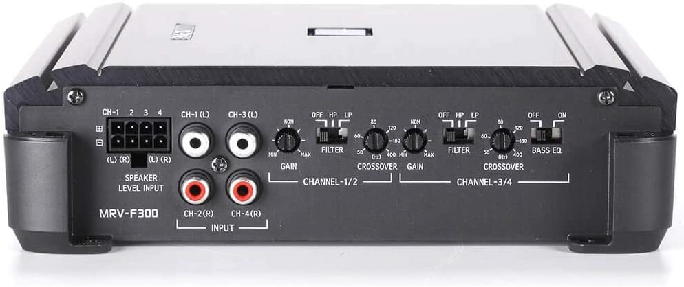 Alpine S-A32F 4-Channel Car Amplifier, 50 Watts RMS x 4 + Absolute 8 Gauge Amplifier Kit