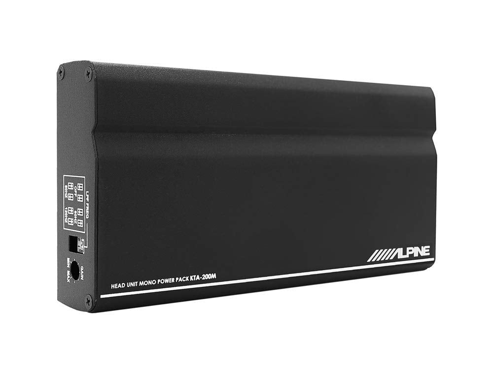 Alpine KTA-200M Compact  200 watts RMS Class D Monoblock Power Pack Amplifier