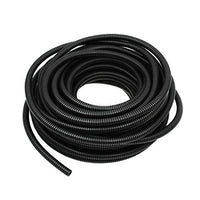 Thumbnail for 100 FT 1/4 INCH Split Loom Tubing Wire Conduit Hose Cover Auto Home Marine Black